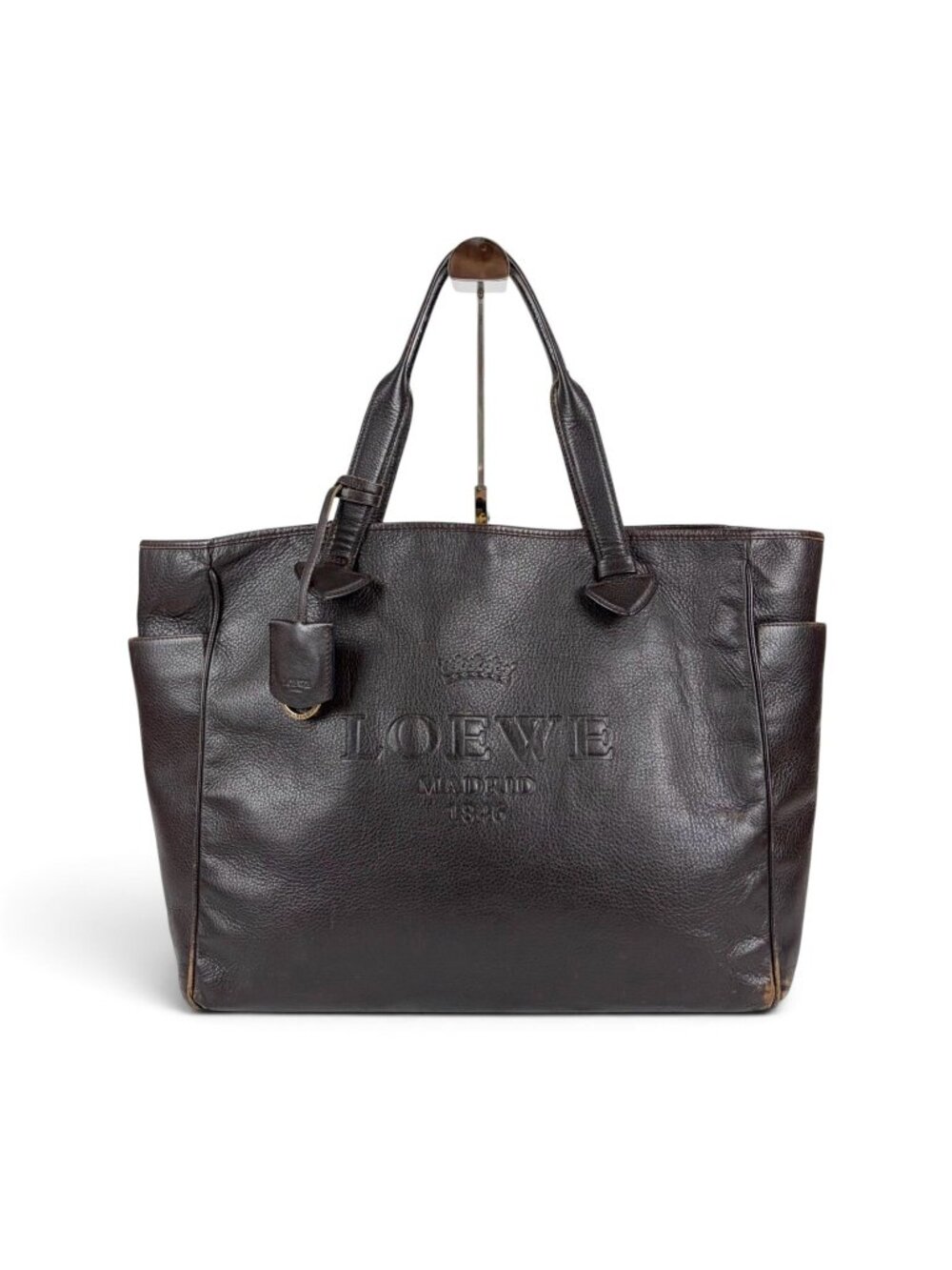 Loewe Heritage Tote Bag Leather Brown
